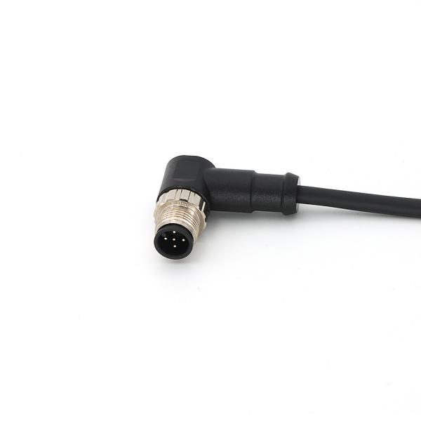 Quality M12 Molded Cable Connectors With A Coding 5 Pin Plug Sensor IO Power Cord wholesale