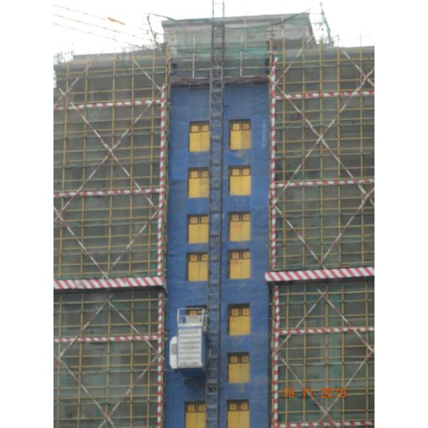 2 Ton Payload Vertical Transportation Rack And Pinion Hoist Lifting Equipment