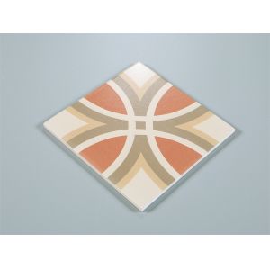 20x20cm Beige & Yellow Ceramic Rustic Tile for Floor and Wall