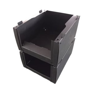 Customized Size Turnover Box Stackable Pick Bins Plastic Warehouse Parts Box