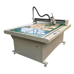 Cheap Blue Frame Silver Case Garment Cutter for Old Used Acrylic Flatbed Cutting Machine for sale
