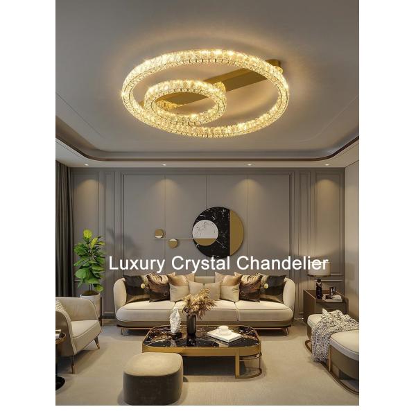 Luxury Ring Ceiling Lamp Modern Bedroom Living Room Crystal Ceiling Lamp(WH-CA-100)