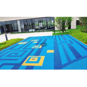 Colorful EPDM Rubber Running Track With Easy Installation Slip Resistant Surface