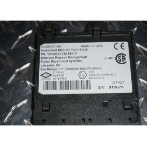 Emerson DeltaV TERMINAL BLOCK KJ3201X1-EA1 12P2537X032 REDUNDANT DISCRE PROCESS