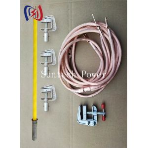Heavy Duty Grounding Lead With Copper Clamp For Electrical Safety