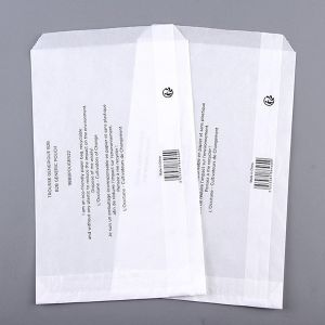 Rectangular Transparent Biodegradable Glassine Paper Pouch For Packaging