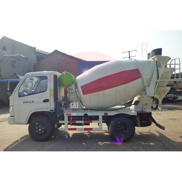 Left Drive 2m3 3m3 4m3 Concrete Mixing Truck Front Load Stable Performance For