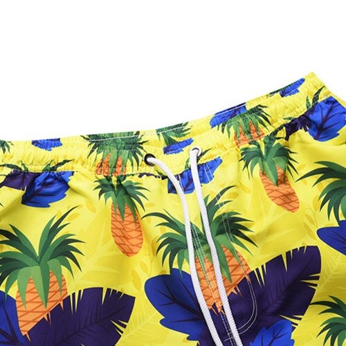 OEM maufactory New Summer Beach Pants Men'S Loose Yellow Shorts Youth Thin Model
