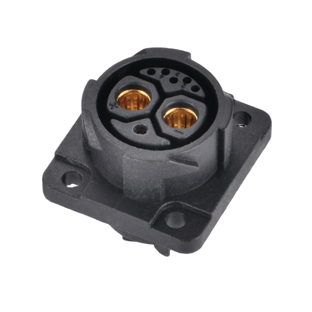 Neopower M25 80A High-Power Connector Set | IP67 Plug & Socket with Right-Angle