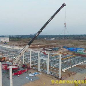 Customizable Modular Steel Building with Rock Wool Roof Cladding and Size