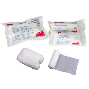 Sterile First Aid Dressing Pads Kit White Absorbent Non Stick Elastic And Bandages