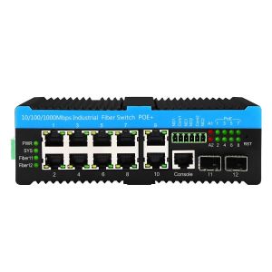 2.5G Industrial Ethernet Switch Din-rail Poe Switch Support 90w L2 Managed