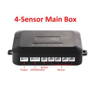 Car Reverse Video Parking Radar 4 Sensor Rear View Backup System Sound Buzzer