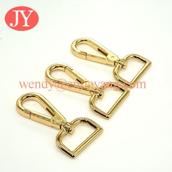 Quality jiayang Fashion metal bag hardware snap hook for handbag accessory, custom hanger hook wholesale