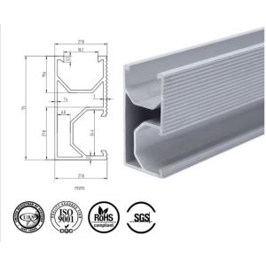 Durable Solar PV Support Rail Aluminum Solar Panel Frame
