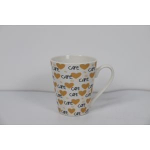 Ceramic Drinkware 310cc Ceramic New Bone China Mug with Customized Decals Design