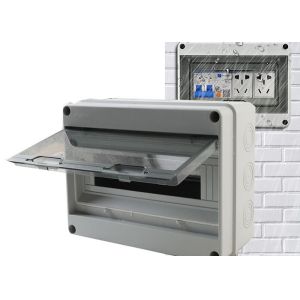Power Distribution Breaker Box IP65 Waterproof Din Rail Inside 250*105*195MM