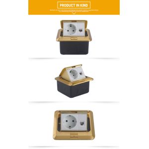 Residential 15A Floor Mounted Electrical Sockets ODM 120*120mm