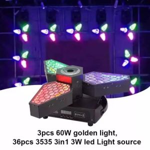 RWGB 3x60w Gold COB 1x40w 4-in-1 Beam Disco Lamp Bar Party Backlight DMX