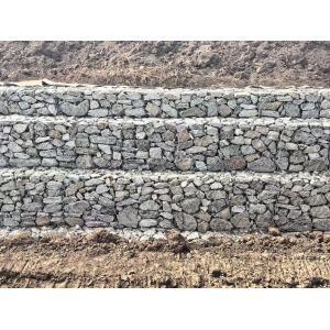 Flood Bank or Guide Bank Gabion Mesh with Wire Diameter 2.0mm-4.0mm