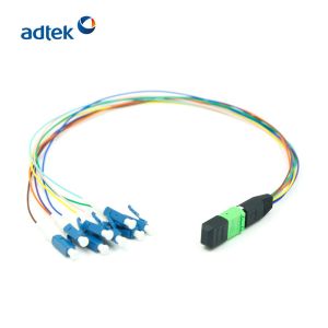 MPO-LC Duplex 3.0mm OM3/OM4 Break-out Cable Branch Length 0.5M Branch OD 2.0mm