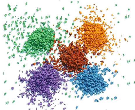Colored EPDM Rubber Granules Infill Artificial Turf Breathable Fields for Tennis
