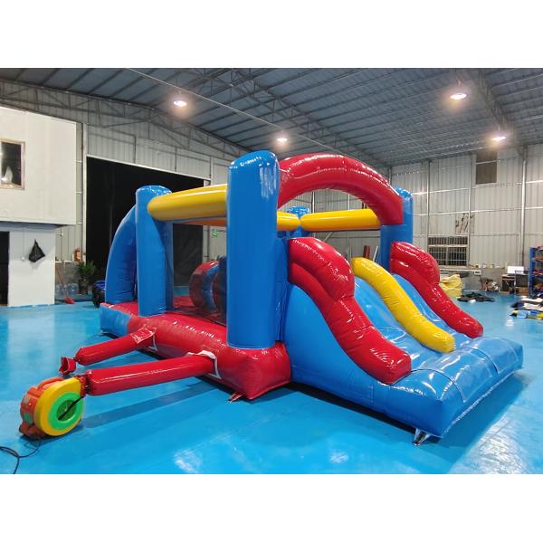 Commercial Bounce House With Blower Double Slide Inflatable Bouncy House With