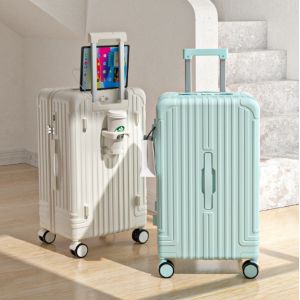 Zipper Closure Lightweight Multifunctional Anti-scratch Waterproof Suitcase with