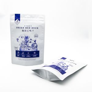 China Pet Food Packaging Bag Printing Custom Manufacturer Pet Plastic Composite Standing Zipper Bag on sale