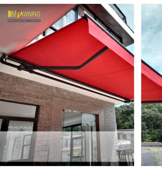 Acrylic polyester Electric Waterproof Retractable Awning Arm