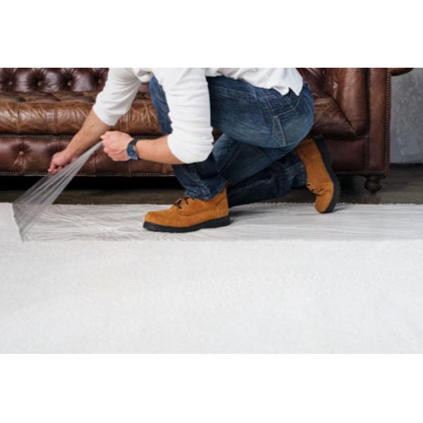 Quality 50micron Carpet Surface Protector Normal And Reverse Wound Logo Printing wholesale