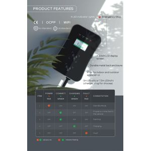 Phone App Control Home Wallbox Charger Ccs2 Vehicle Charging 1 Phase 32amp