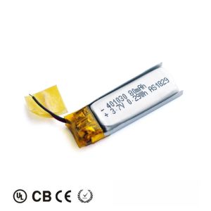 Cheap Toys 401030 80mah 3.7v Lithium Polymer Battery KC With Wire PCM Connector for sale