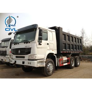 China White Color Heavy Duty Dump Truck 10 Wheels  40 Tons capacity 3 axle Howo Tipper Truck Euro II Engine on sale