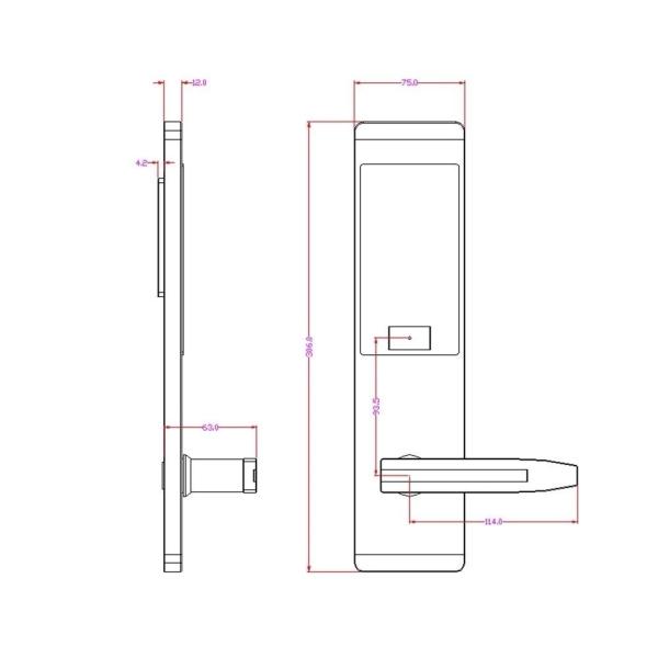 SS304 Hotel Smart Lock