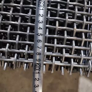 Mining 2x2m Vibrating Screen Mesh Manganese Steel And Polyurethane Material