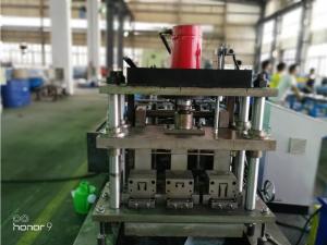 Cheap 3 Rows Guide Rail Solar Roll Forming Machine for solar stands continues punching for sale