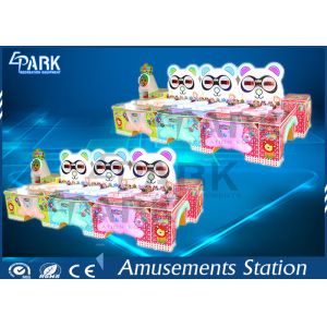 Cute Panda Amusement Game Machines 6 Player Ball Shooting For Shopping Mall