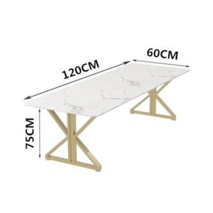 Light Luxury Scandinavian Style Office Furniture 2 Meters Marble Conference