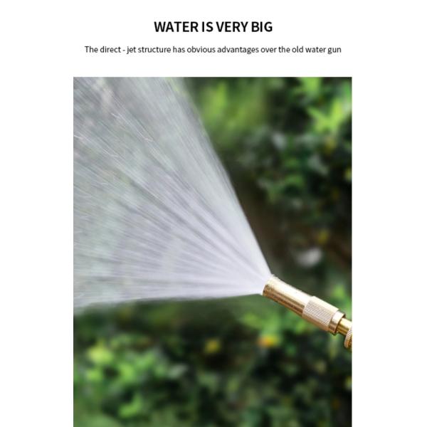 4" rotation Water Spray Gun For Garden With Full Brass Nozzle