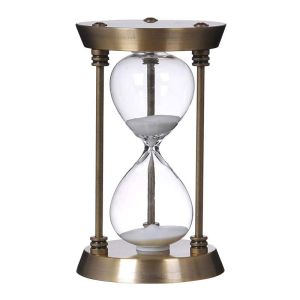 China Home Decor Large Brass Hourglass Luxury Sand Timer For Souvenir on sale