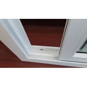 Fast White PVC Sliding Window In Open Type Horizontal Sliding
