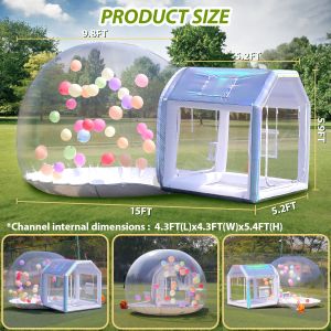Sayok Golden Bubble Houses Portable Transparent Inflatable Bubble House Tent for