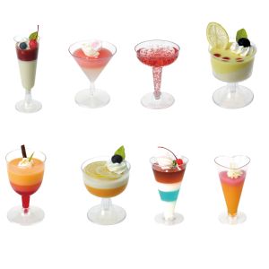 Eco-friendly tableware special shape disposable polystyrene plastic glass cup