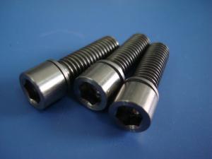 China GR1 GR2 GR5 Titanium Hexagon Socket Head Cap , Hex Socket Cap Screw Black Surface on sale