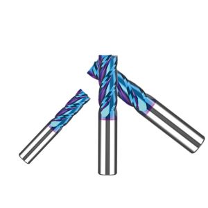 HRC55 ° Flat End Mill Cutter High Performance Tungsten Carbide Milling Cutters