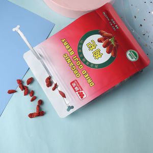 UV Printing Metallic Foil Healthy 60mic Flat Bottom Gusset Bags With Zipper