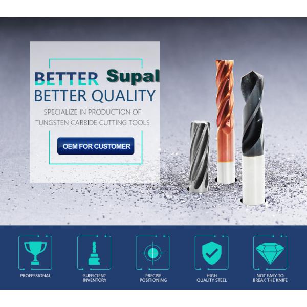 R0.5-R10.0mm Round Nose End Mill / Square End Mill HRC55 2 / 4 Flutes