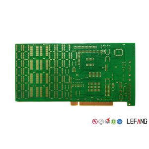 Multilayer PCB Printed Controller Circuit Board Green Solder Mask With Gold
