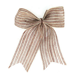 Factory Direct Sale 3.8Cm Fish Silk Hemp Bow Christmas Decoration Bow Minimalist